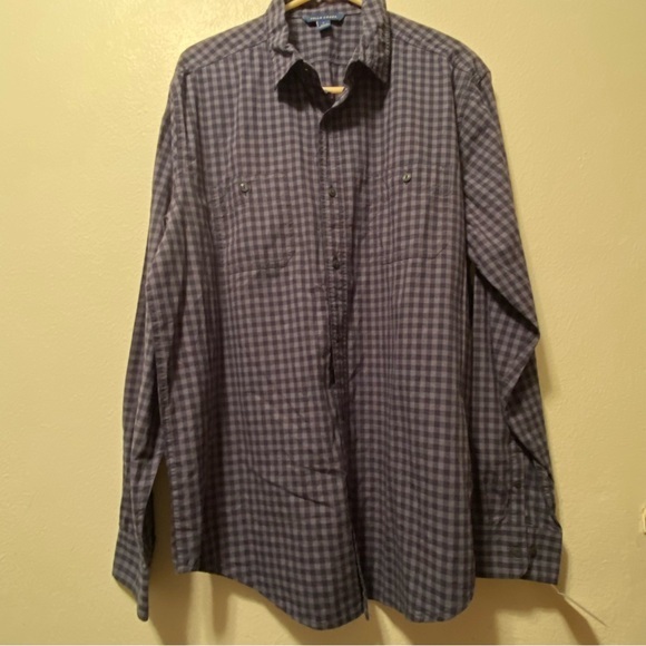 Falls Creek Shirt Mens Size Large‎ Button Down Long Sleeve Pocket Cotton New - Picture 1 of 14